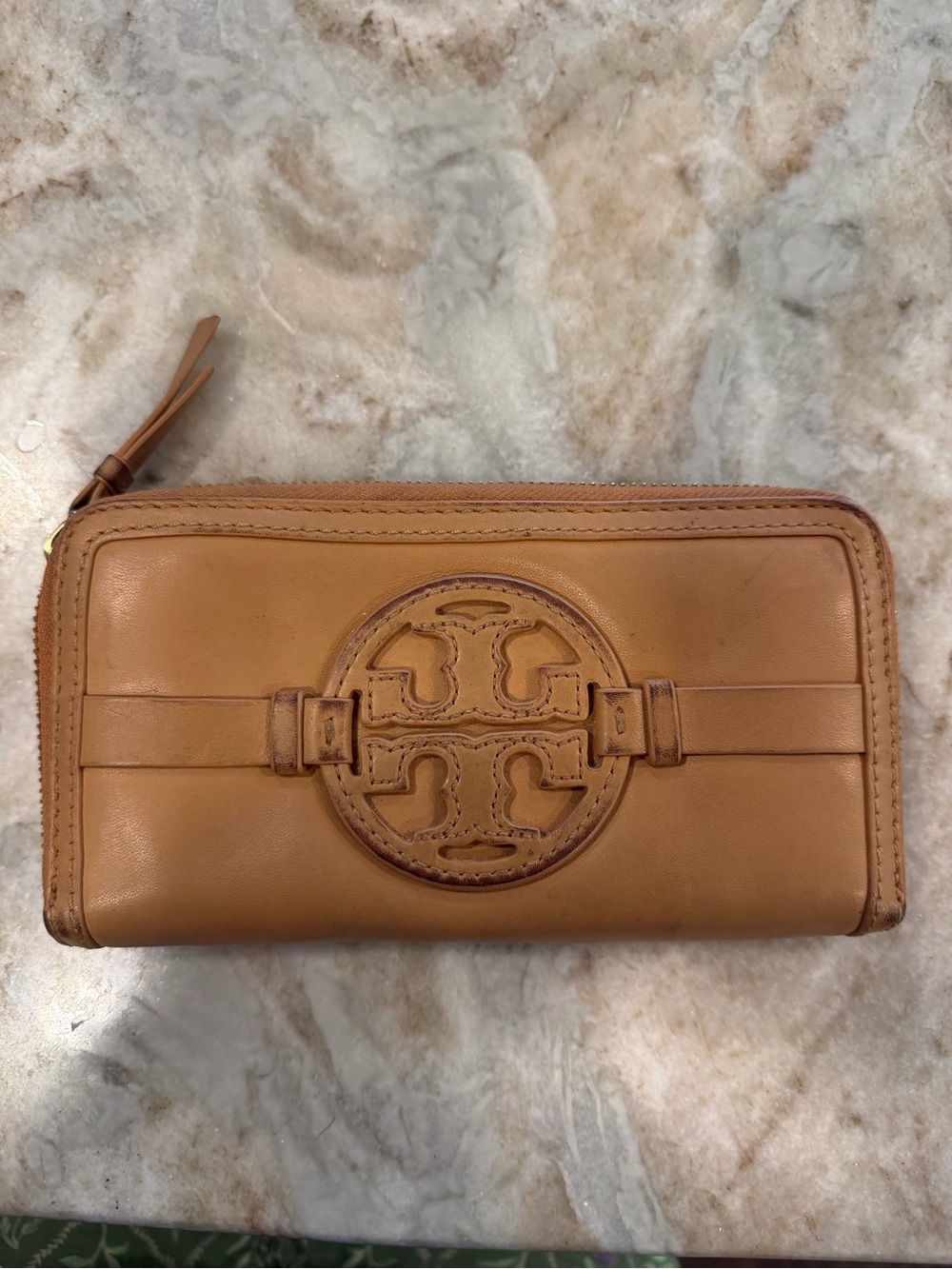 Tory Burch Holly Continental Wallet cognac